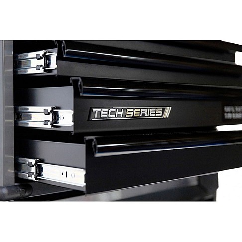 Įrankių vežimėlis su viršutine dėže ir 16 stalčių, SPtools Tech series