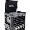 Įrankių vežimėlis su viršutine dėže ir 16 stalčių, SPtools Tech series