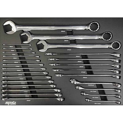 Инструментальная тележка для обслуживания электромобилей с 9 ящиками, 199 инструментами и держателем для ноутбука SP Tools Tech Series