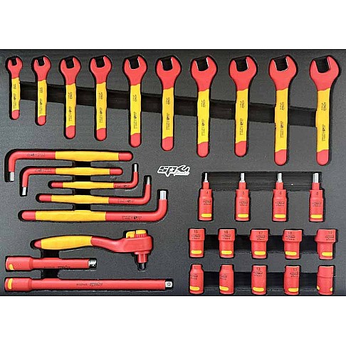 Инструментальная тележка для обслуживания электромобилей с 9 ящиками, 199 инструментами и держателем для ноутбука SP Tools Tech Series