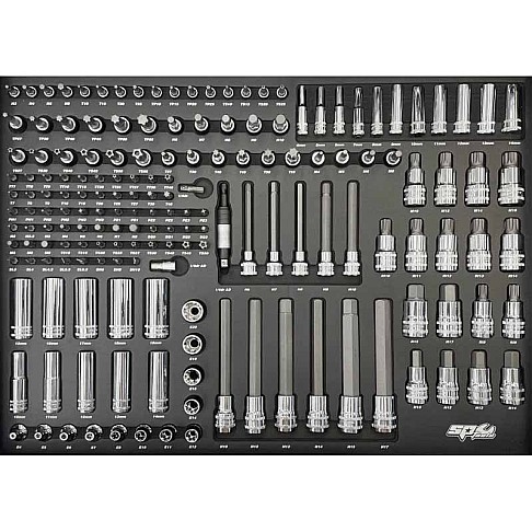 Инструментальная тележка с 9 ящиками и 381 инструментом SP Tools Tech Series