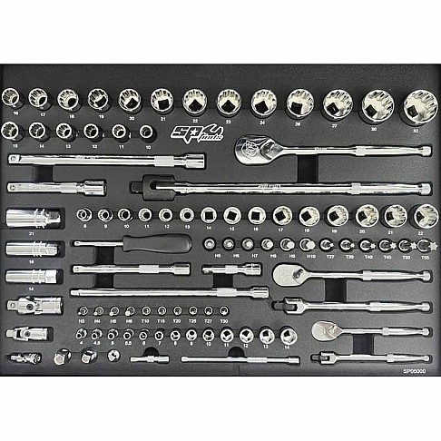 Инструментальная тележка с 233 инструментами и 7 ящиками SP Tools Custom Series