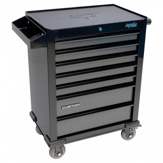 Tool trolley with 7 drawers and 233 pcs. tools SPtools custom series