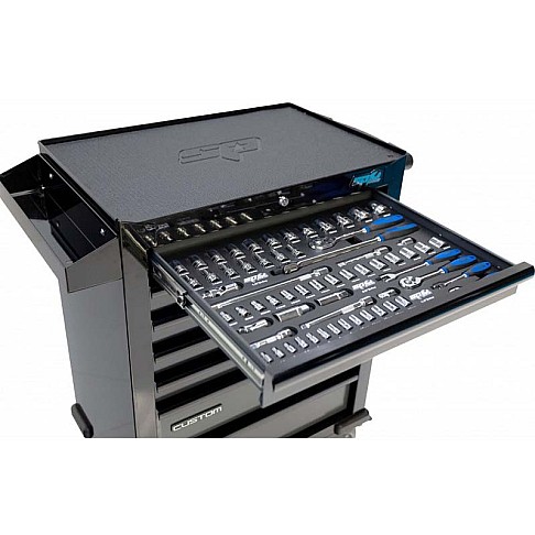 Инструментальная тележка с 7 ящиками и 334 инструментами SP Tools Custom Series