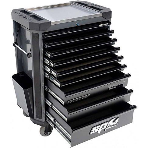 Тележка для инструментов с 9 ящиками серии SPtools Tech
