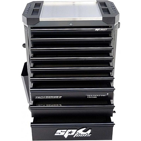 Тележка для инструментов с 9 ящиками серии SPtools Tech