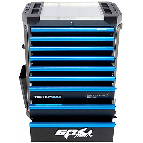 Тележка для инструментов с 9 ящиками серии SPtools Tech