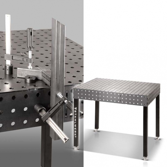 Suvirinimo stalas Stahlwerk WT-100 3D ST 1000 x 800 mm, 6 mm