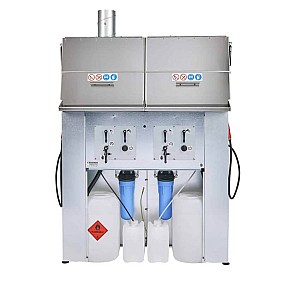 Dviejų pulverizatorių valymo įrenginys dažų maišymo patalpoms Edition35 Twin