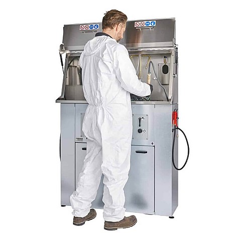 Dviejų pulverizatorių valymo įrenginys dažų maišymo patalpoms Edition35 Twin