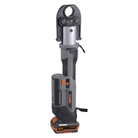 Cordless pipe crimping pliers, U-shaped, 32 kN