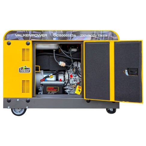 Portable diesel generator Valkenpower 10.5 kW with a sound-insulated enclosure