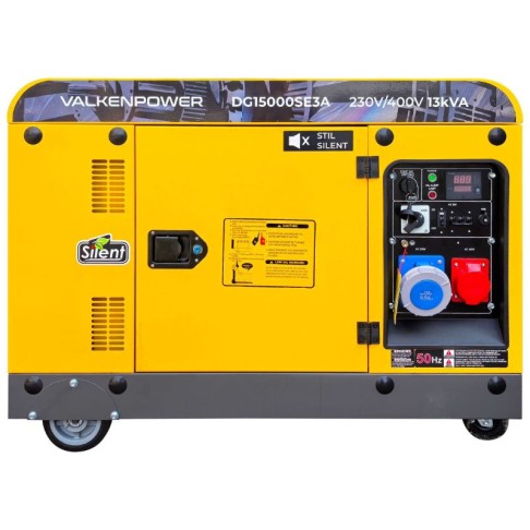 Portable diesel generator Valkenpower 10.5 kW with a sound-insulated enclosure