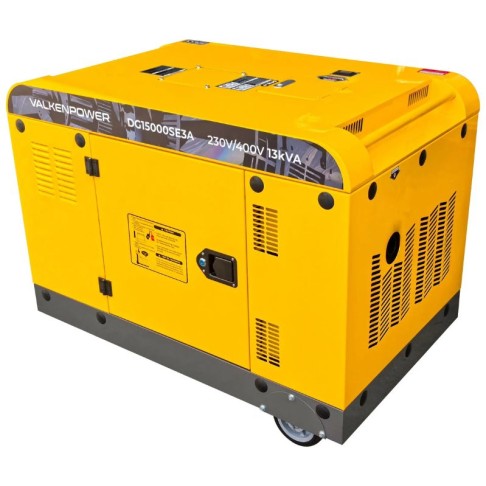 Portable diesel generator Valkenpower 10.5 kW with a sound-insulated enclosure