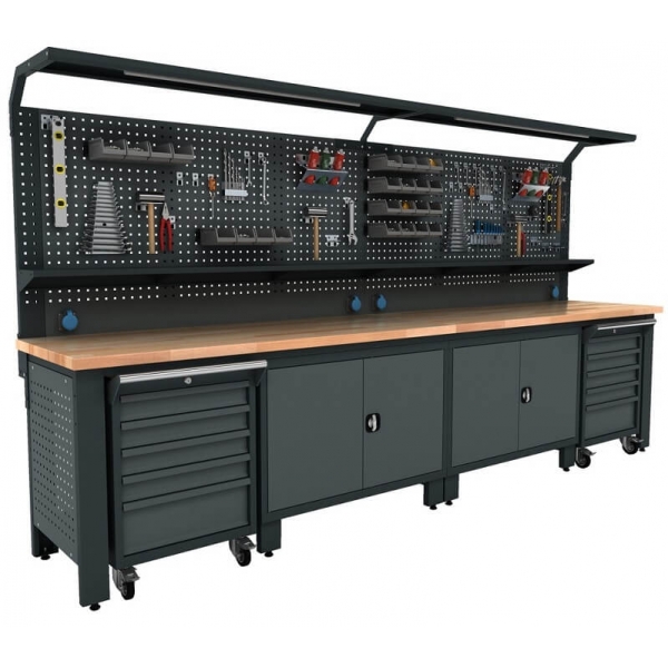 Workbench with perforated panel Valkenpower ver. 3