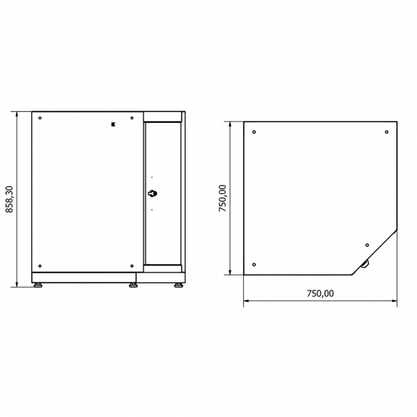 Corner base cabinet Valkenpower