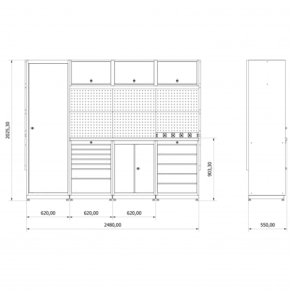 Modular workshop workplace Valkenpower no. 3