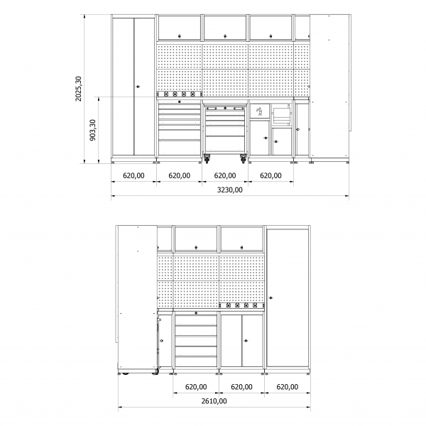 Modular Workbench Set Valkenpower No. 4