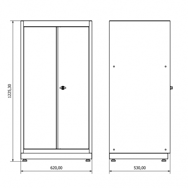 Wardrobe with two doors Valkenpower