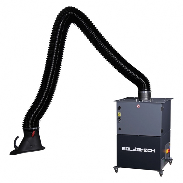 Mobili suvirinimo dūmų nutraukimo sistema 0,75 kW, 1000 m³/val. Soldatech