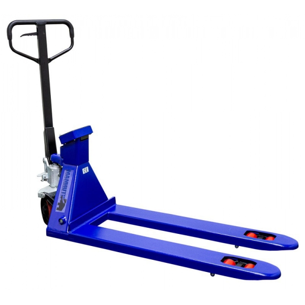 Pallet trolley 2500 kg with scales, 115 cm