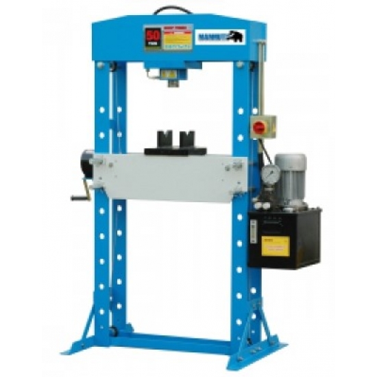 Electro-hydraulic press with winch 50 tons