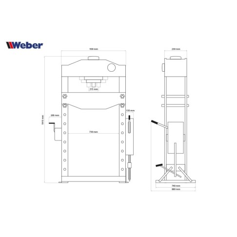 Гидравлический пресс-подборщик Weber WZ-WP50 на 50 тонн