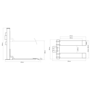 Vienos kolonos keltuvas Weber Monolift 1000