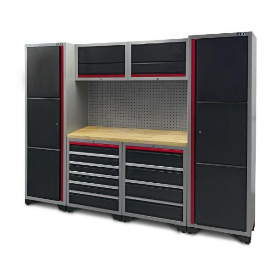 Professional workshop cabinet system Weber 9 pcs
