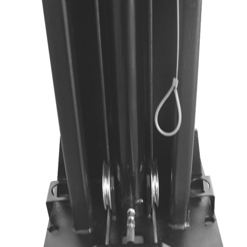 Double column lifter with mechanical claw locking and 2 + 3 stage claws, 4T BD-4000M3