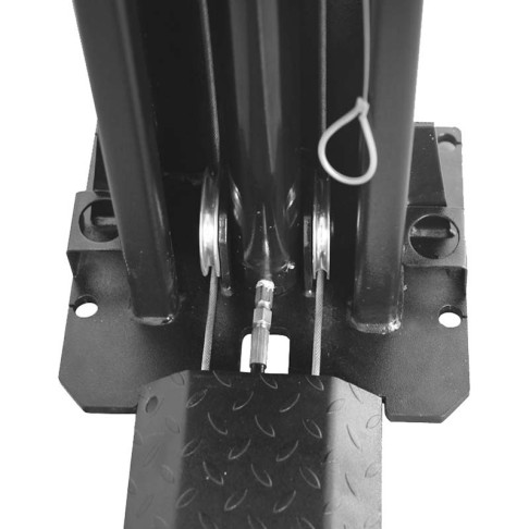 Double column lifter with mechanical claw locking and 2 + 3 stage claws, 4T BD-4000M3