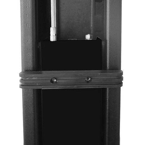 Double post lifter with electromagnetic safety locking, 3 + 3-steps arms 4t BD-4000EL33