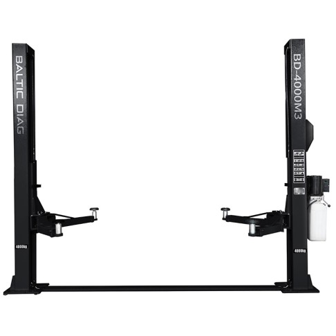 Double column lifter with mechanical claw locking and 2 + 3 stage claws, 4T BD-4000M3