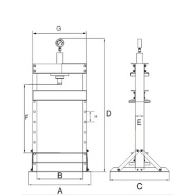 Hydraulic press 30 tons