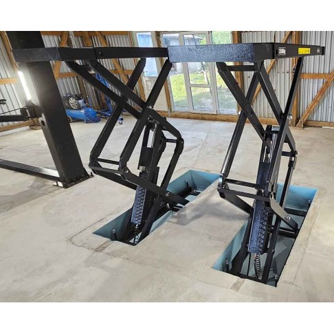 Įgilintas dvigubas žirklinis keltuvas BD-S4, 3500 kg