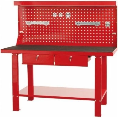 Верстак с ящиками и стендом
