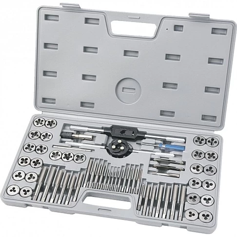 Set of taps and taps 60pcs. M3-M12, SAE