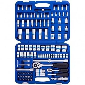 Galvučių rinkinys 1/4" + 1/2" 108 vnt.