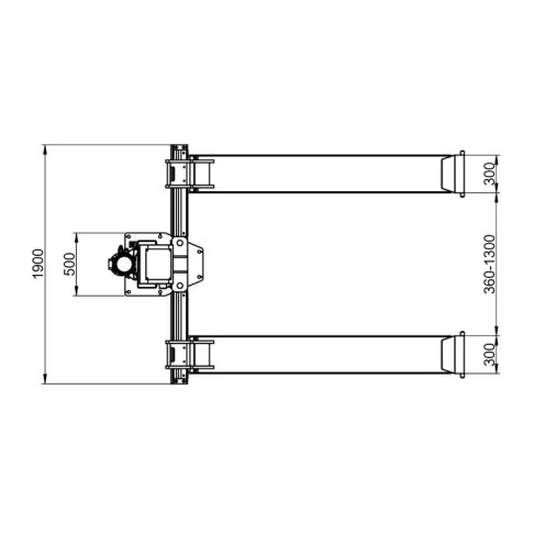 Electro-hydraulic single column lift ATH-Single Lift 12PL