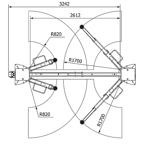 Dviejų kolonų keltuvas ATH-Comfort 2.55XL