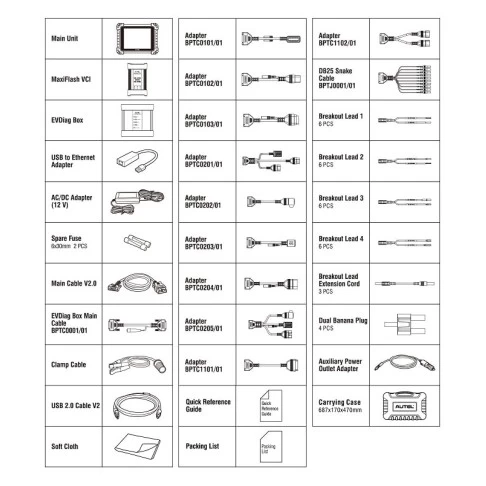 Profesionali elektromobilių diagnostikos įranga Autel MaxiSys MS909EV