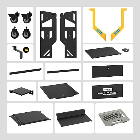 Передвижная тележка для диагностического оборудования AUTOOL 3 Tier