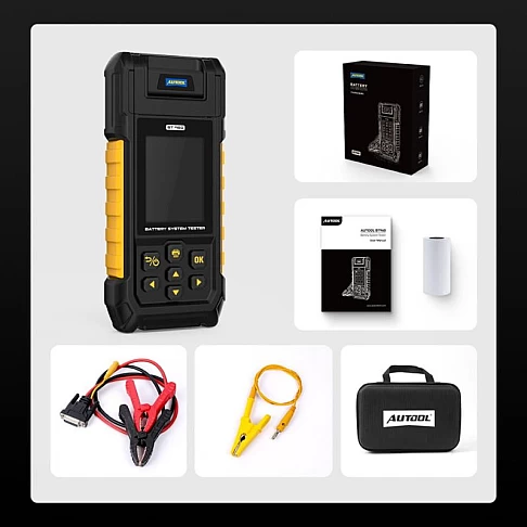 Akumuliatorių testeris su spausdintuvu Autool BT960