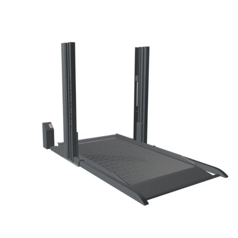 Dviejų kolonų parkingo keltuvas grindiniam šildymui