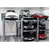 Четырёхстоечный парковочный подъёмник на три автомобиля
