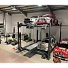 Четырёхстоечный парковочный подъёмник на шесть автомобилей