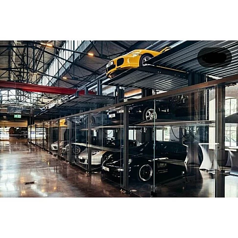 Двухстоечный парковочный подъёмник на три автомобиля