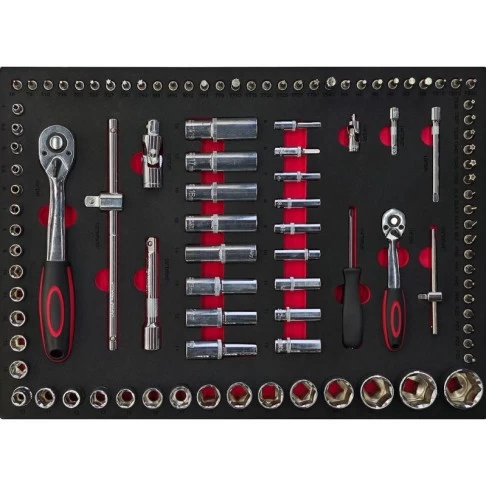 Тележка для инструментов с 7 ящиками и 290 инструментами BD-22