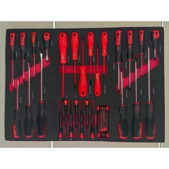 Тележка для инструментов с 7 ящиками и 420 инструментами BD-34