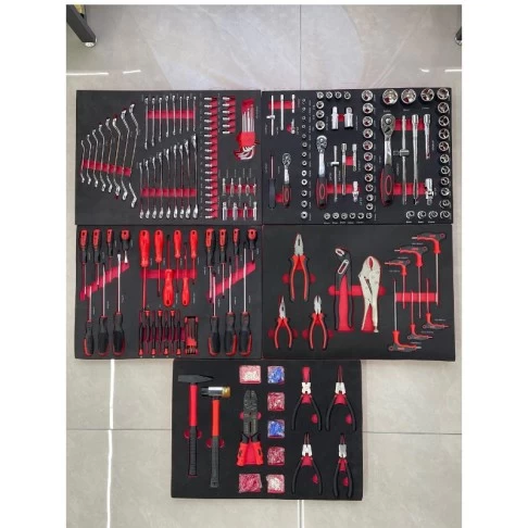 Тележка для инструментов с 7 ящиками и 420 инструментами BD-34